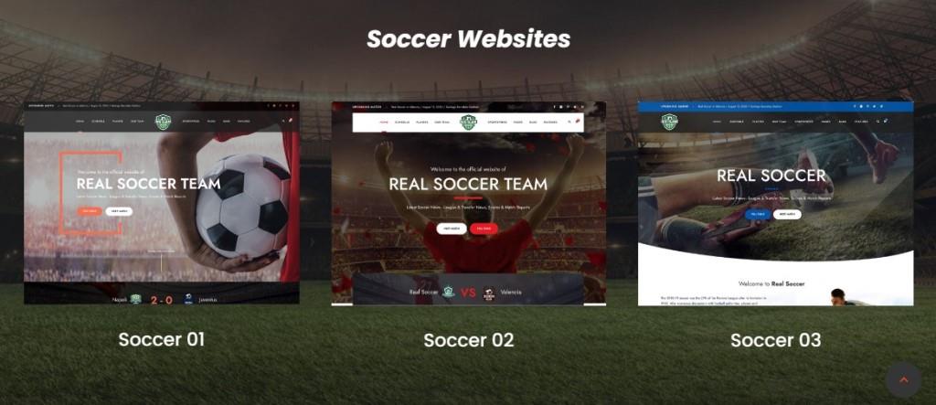 soccer website themes in big slam