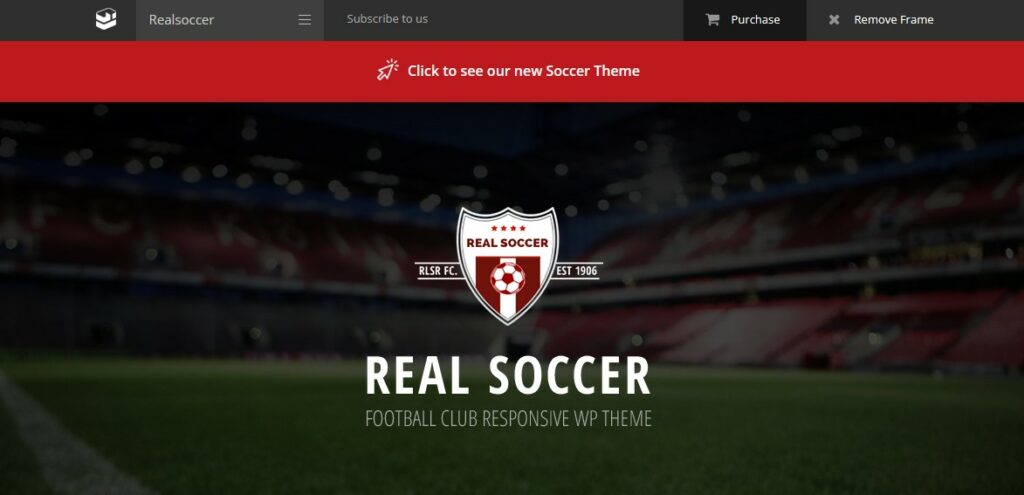 real soccer Best wordpress themes for sports clubs