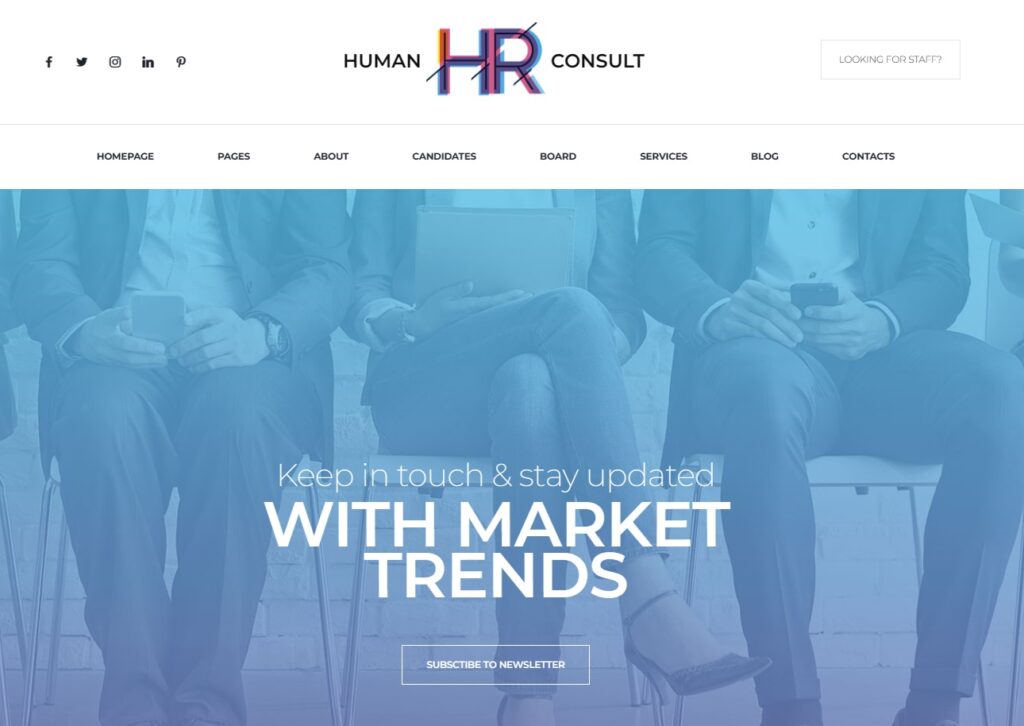 HR Human Consult - Searching & Recruiting WordPress theme style