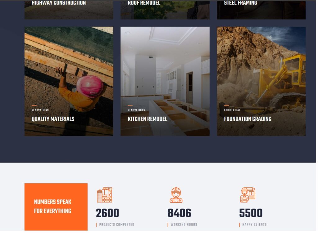 renovar wordpress theme for  general contractor new design style 