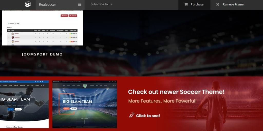 table and fixtures in real soccer wordpress theme