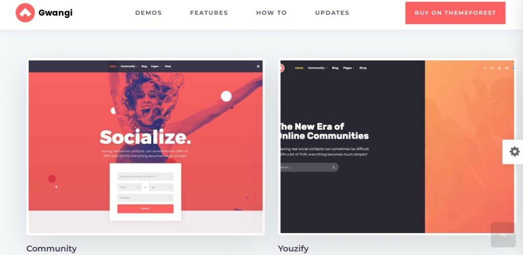 demos in gwangi with customizable themes