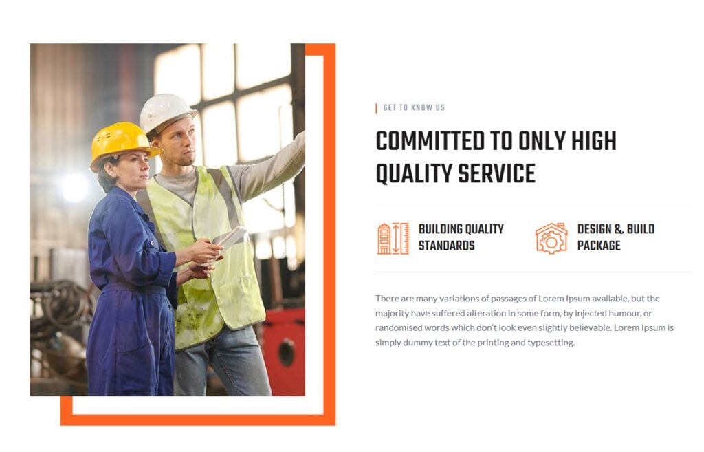 renovar wordpress theme for  general contractor new layout